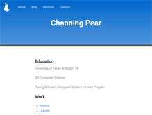 Tablet Screenshot of channingpear.com